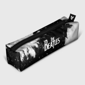 Пенал 3D с принтом The Beatles BW в Новосибирске, 100% полиэстер | плотная ткань, застежка на молнии | Тематика изображения на принте: beatles | rock | the beatles | битлз | битлс | музыка | рок