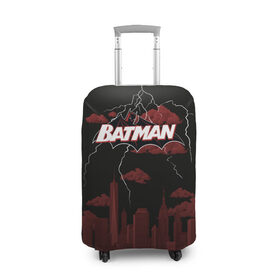 Чехол для чемодана 3D с принтом Batman в Новосибирске, 86% полиэфир, 14% спандекс | двустороннее нанесение принта, прорези для ручек и колес | batman | batman vs superman | bruce wayne | gotham | justice league | shtatbat | бэтмен | бэтмэн | супермен | супс