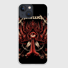 Чехол для iPhone 13 mini с принтом Metallica в Новосибирске,  |  | heavy metal | metal | metallica | гитара | группы | метал | металлика | музыка | рок | трэш метал | хєви метал