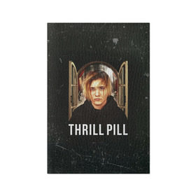 Обложка для паспорта матовая кожа с принтом THRILL PILL - Грустная Песня в Новосибирске, натуральная матовая кожа | размер 19,3 х 13,7 см; прозрачные пластиковые крепления | Тематика изображения на принте: fuelle | logo | music | noir | pil | pill | rap | raper | symbol | thril | thrill | tril | trill | дамб | лого | музыка | пил | пилл | рэп | рэппер | сам | символ | трил | трилл | тхрил | тхрилл | фотографии | щит