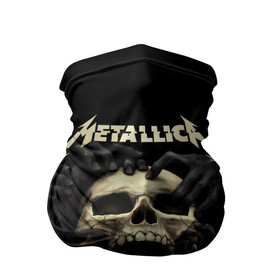 Бандана-труба 3D с принтом Metallica в Новосибирске, 100% полиэстер, ткань с особыми свойствами — Activecool | плотность 150‒180 г/м2; хорошо тянется, но сохраняет форму | heavy metal | metal | metallica | гитара | группы | метал | металлика | музыка | рок | трэш метал | хєви метал