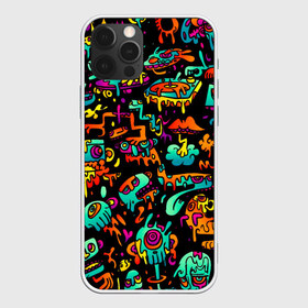 Чехол для iPhone 12 Pro Max с принтом Multicolored Doodle в Новосибирске, Силикон |  | Тематика изображения на принте: 