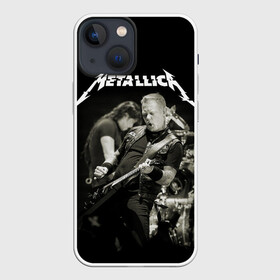 Чехол для iPhone 13 mini с принтом Metallica в Новосибирске,  |  | heavy metal | metal | metallica | гитара | группы | метал | металлика | музыка | рок | трэш метал | хєви метал