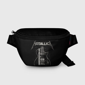 Поясная сумка 3D с принтом Metallica в Новосибирске, 100% полиэстер | плотная ткань, ремень с регулируемой длиной, внутри несколько карманов для мелочей, основное отделение и карман с обратной стороны сумки застегиваются на молнию | heavy metal | metal | metallica | гитара | группы | метал | металлика | музыка | рок | трэш метал | хєви метал