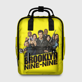 Женский рюкзак 3D с принтом Brooklyn Nine-Nine в Новосибирске, 100% полиэстер | лямки с регулируемой длиной, сверху ручки, чтобы рюкзак нести как сумку. Основное отделение закрывается на молнию, как и внешний карман. Внутри два дополнительных кармана, один из которых закрывается на молнию. По бокам два дополнительных кармашка, куда поместится маленькая бутылочка
 | Тематика изображения на принте: 9 9 | 99 | andy | beatriz | brooklyn | detective | diaz | jake | nine nine | peralta | rosa | samberg | stephanie | беатрис | бруклин | детектив | джейк | перальта | роза | стефани | сэмберг | энди