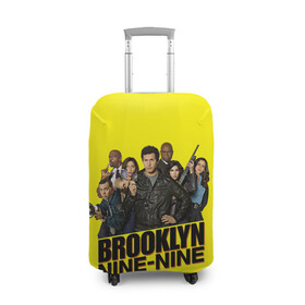 Чехол для чемодана 3D с принтом Brooklyn Nine-Nine в Новосибирске, 86% полиэфир, 14% спандекс | двустороннее нанесение принта, прорези для ручек и колес | 9 9 | 99 | andy | beatriz | brooklyn | detective | diaz | jake | nine nine | peralta | rosa | samberg | stephanie | беатрис | бруклин | детектив | джейк | перальта | роза | стефани | сэмберг | энди