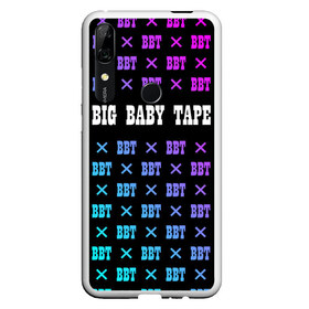 Чехол для Honor P Smart Z с принтом BIG BABY TAPE в Новосибирске, Силикон | Область печати: задняя сторона чехла, без боковых панелей | Тематика изображения на принте: baby | bbt | big | dragonborn | dragons | gimme | logo | lost | luv | rap | raper | symbol | tape | the | trap | взял | дракон | драконы | лого | русский | рэп | рэппер | символ | твою