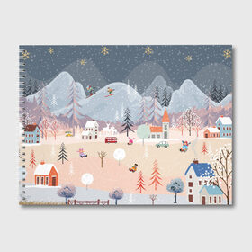 Альбом для рисования с принтом Новогодние каникулы в Новосибирске, 100% бумага
 | матовая бумага, плотность 200 мг. | 2020 | елка | елки | елочные игрушки | зима | зимняя | игрушки | мороз | новогодняя | новый год | новый год 2020 | рождество | рябина | снег | холод