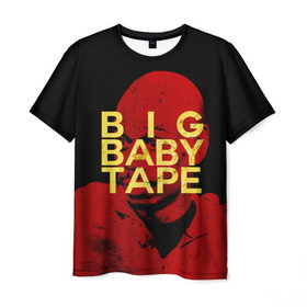 Мужская футболка 3D с принтом BIG BABY TAPE в Новосибирске, 100% полиэфир | прямой крой, круглый вырез горловины, длина до линии бедер | Тематика изображения на принте: 