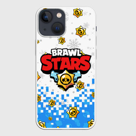 Чехол для iPhone 13 mini с принтом НОВОГОДНИЙ BRAWL STARS в Новосибирске,  |  | 8 bit | 8 бит. | 8bit | brawl stars | brawl stars новогодний | colt | crow | leon | penny | poco | shelly | spike | wanted | брав | бравл старс | звезды | леон | новый год | старс