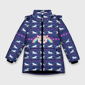 Зимняя куртка для девочек 3D с принтом Свитер с котенком в Новосибирске, ткань верха — 100% полиэстер; подклад — 100% полиэстер, утеплитель — 100% полиэстер. | длина ниже бедра, удлиненная спинка, воротник стойка и отстегивающийся капюшон. Есть боковые карманы с листочкой на кнопках, утяжки по низу изделия и внутренний карман на молнии. 

Предусмотрены светоотражающий принт на спинке, радужный светоотражающий элемент на пуллере молнии и на резинке для утяжки. | butterflu | cat | christmas | kitten | new | snow | snowflakes | sweater | unicorn | xmas | year | бабочка | год | единорог | кот | котенок | новый | рождество | свитер