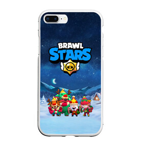 Чехол для iPhone 7Plus/8 Plus матовый с принтом Новогодний Brawl Stars в Новосибирске, Силикон | Область печати: задняя сторона чехла, без боковых панелей | brawl stars | brawl stars 8 bit | brawl stars crow | brawl stars crow phoenix | brawl stars l | brawl stars leon | brawl stars leon shark | brawl stars nita | brawl stars robot spike | brawl stars spike | бравл старс | бравла старс | браво с