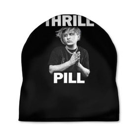 Шапка 3D с принтом Thrill pill в Новосибирске, 100% полиэстер | универсальный размер, печать по всей поверхности изделия | pill | thrill | thrill pill | пилл | тимур самедов | трилл | трилл пилл