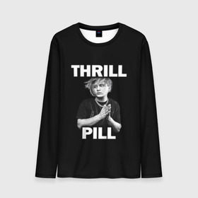 Мужской лонгслив 3D с принтом Thrill pill в Новосибирске, 100% полиэстер | длинные рукава, круглый вырез горловины, полуприлегающий силуэт | Тематика изображения на принте: pill | thrill | thrill pill | пилл | тимур самедов | трилл | трилл пилл