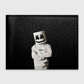 Обложка для студенческого билета с принтом Marshmello в Новосибирске, натуральная кожа | Размер: 11*8 см; Печать на всей внешней стороне | Тематика изображения на принте: christopher | comstock | dj | dotcom | friends | marshmallow | marshmello | usa | диджей | друзья | комсток | крис | маршмэллоу | продюсер | сша