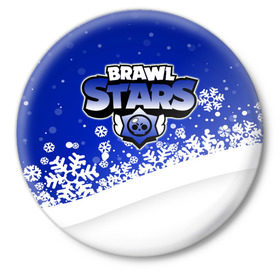 Значок с принтом Новогодний Brawl Stars в Новосибирске,  металл | круглая форма, металлическая застежка в виде булавки | brawl | bs | clash line | fails | funny | leon | moments | stars | supercell | tick | бой | босс | бравл | броубол | бс | драка | звезд | осада | поззи | сейф | старс | цель