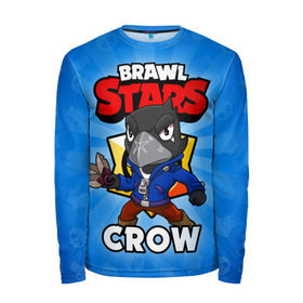 Мужской лонгслив 3D с принтом BRAWL STARS CROW в Новосибирске, 100% полиэстер | длинные рукава, круглый вырез горловины, полуприлегающий силуэт | brawl stars | brawl stars crow | brawler | crow | бравл старз | бравлер | ворон