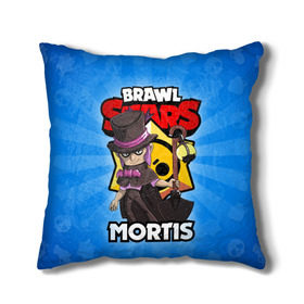 Подушка 3D с принтом BRAWL STARS MORTIS в Новосибирске, наволочка – 100% полиэстер, наполнитель – холлофайбер (легкий наполнитель, не вызывает аллергию). | состоит из подушки и наволочки. Наволочка на молнии, легко снимается для стирки | brawl stars | brawl stars mortis | brawler | mortis | бравл старз | бравлер | мортис