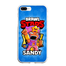 Чехол для iPhone 7Plus/8 Plus матовый с принтом BRAWL STARS SANDY в Новосибирске, Силикон | Область печати: задняя сторона чехла, без боковых панелей | brawl stars | brawl stars sandy | brawler | sandy | бравл старз | бравлер | сэнди