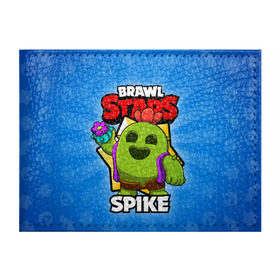 Обложка для студенческого билета с принтом BRAWL STARS SPIKE в Новосибирске, натуральная кожа | Размер: 11*8 см; Печать на всей внешней стороне | brawl stars | brawl stars spike | brawler | spike | бравл старз | бравлер | спайк