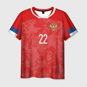 Мужская футболка 3D с принтом Dzyuba home EURO 2020 в Новосибирске, 100% полиэфир | прямой крой, круглый вырез горловины, длина до линии бедер | Тематика изображения на принте: championship | cup | dzyuba | russia | tdrfifa19 | world | артем | дзюба | европы | мира | мундиаль | россия | чемпионат