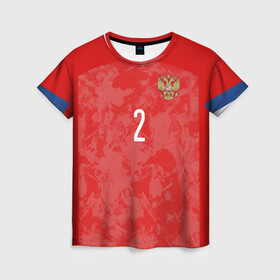 Женская футболка 3D с принтом Fernandes home EURO 2020 в Новосибирске, 100% полиэфир ( синтетическое хлопкоподобное полотно) | прямой крой, круглый вырез горловины, длина до линии бедер | championship | cup | fernandes | russia | tdrfifa19 | world | европы | мира | мундиаль | россия | фернандес | чемпионат