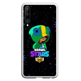 Чехол для Honor P30 с принтом Новогодний Brawl Stars LEON в Новосибирске, Силикон | Область печати: задняя сторона чехла, без боковых панелей | brawl | brawl stars | crow | leon | stars | бравл | бравл старс | браво старс | игра | компьютерная | кров | леон | новогодний | новый год | онлайн | с новым годом | снежинки | старс