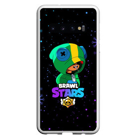 Чехол для Samsung Galaxy S10 с принтом Новогодний Brawl Stars LEON в Новосибирске, Силикон | Область печати: задняя сторона чехла, без боковых панелей | brawl | brawl stars | crow | leon | stars | бравл | бравл старс | браво старс | игра | компьютерная | кров | леон | новогодний | новый год | онлайн | с новым годом | снежинки | старс