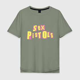 Мужская футболка хлопок Oversize с принтом Sex Pistols в Новосибирске, 100% хлопок | свободный крой, круглый ворот, “спинка” длиннее передней части | punk | rock