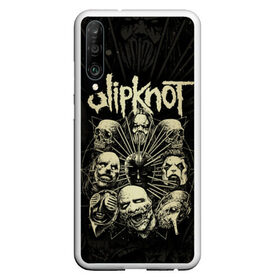 Чехол для Honor P30 с принтом Slipknot в Новосибирске, Силикон | Область печати: задняя сторона чехла, без боковых панелей | slipknot | we are not your kind | альтернативный метал | грув метал | метал | музыка | ню метал | слипнот