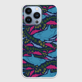 Чехол для iPhone 13 Pro с принтом Касатки в Новосибирске,  |  | Тематика изображения на принте: водоросли | касатки | киты | море | океан | под водой | рыбы