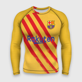 Мужской рашгард 3D с принтом Suarez 4 th kit 19 20 в Новосибирске,  |  | barcelona | champions | laliga | league | spain | suarez | барселона | испания | лига | суарес | чемпионов