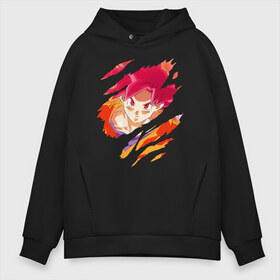 Мужское худи Oversize хлопок с принтом Goku в Новосибирске, френч-терри — 70% хлопок, 30% полиэстер. Мягкий теплый начес внутри —100% хлопок | боковые карманы, эластичные манжеты и нижняя кромка, капюшон на магнитной кнопке | dragon ball | dragon ball super | dragon ball z | dragonball | gohan | goku | vegeta | аниме | вегета | гоку | гохан | драгонболл | драконий жемчуг | жемчуг дракона | манга | сон гоку