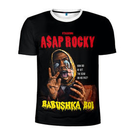 Мужская футболка 3D спортивная с принтом BABUSHKA BOI в Новосибирске, 100% полиэстер с улучшенными характеристиками | приталенный силуэт, круглая горловина, широкие плечи, сужается к линии бедра | aap | aap rocky | asap | asap rocky | babushka | babushka boi | babushka boy