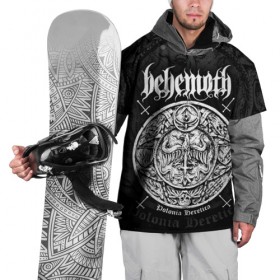 Накидка на куртку 3D с принтом Behemoth в Новосибирске, 100% полиэстер |  | behemoth | black metal | death metal | inferno | nergal | orion | seth | блэк метал | группы | дэт метал | метал | музыка | рок