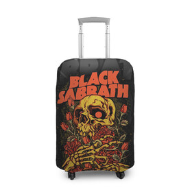 Чехол для чемодана 3D с принтом Black Sabbath в Новосибирске, 86% полиэфир, 14% спандекс | двустороннее нанесение принта, прорези для ручек и колес | black sabbath | hard rock | heavy metal | блэк сабат | группы | метал | музыка | оззи осборн | рок | хард рок | хэви метал