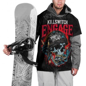 Накидка на куртку 3D с принтом Killswitch Engage в Новосибирске, 100% полиэстер |  | killswitch engage | kse | metal | группы | метал | музыка | рок