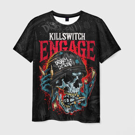 Мужская футболка 3D с принтом Killswitch Engage в Новосибирске, 100% полиэфир | прямой крой, круглый вырез горловины, длина до линии бедер | killswitch engage | kse | metal | группы | метал | музыка | рок
