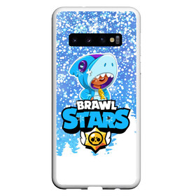 Чехол для Samsung Galaxy S10 с принтом Brawl Stars Leon Shark в Новосибирске, Силикон | Область печати: задняя сторона чехла, без боковых панелей | 2020 | brawl | brawl stars | christmas | leon | new year | shark | stars | бравл старс | брол старс | зима | игра | леон | новогодний | новый год | рождество | снег | снежинки | шарк