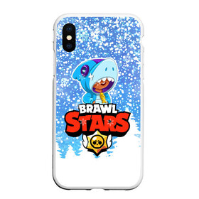 Чехол для iPhone XS Max матовый с принтом Brawl Stars Леон Шарк в Новосибирске, Силикон | Область печати: задняя сторона чехла, без боковых панелей | 2020 | brawl | brawl stars | christmas | leon | new year | shark | stars | бравл старс | брол старс | зима | игра | леон | новогодний | новый год | рождество | снег | снежинки | шарк