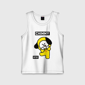 Детская майка хлопок с принтом CHIMMY BT21 в Новосибирске,  |  | Тематика изображения на принте: bt21 | bts | chimmy | cooky | koya | love yourself. | mang | rj | shooky | tata | бт21 | бтс