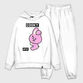 Мужской костюм хлопок OVERSIZE с принтом COOKY BT21 в Новосибирске,  |  | bt21 | bts | chimmy | cooky | koya | love yourself. | mang | rj | shooky | tata | бт21 | бтс