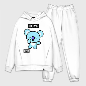 Мужской костюм хлопок OVERSIZE с принтом KOYA BT21 в Новосибирске,  |  | bt21 | bts | chimmy | cooky | koya | love yourself. | mang | rj | shooky | tata | бт21 | бтс