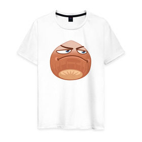 Мужская футболка хлопок с принтом ОРЕХУС в Новосибирске, 100% хлопок | прямой крой, круглый вырез горловины, длина до линии бедер, слегка спущенное плечо. | справедливо | справедливость | фруктовощи