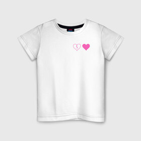 Детская футболка хлопок с принтом Yungblud heart в Новосибирске, 100% хлопок | круглый вырез горловины, полуприлегающий силуэт, длина до линии бедер | Тематика изображения на принте: 