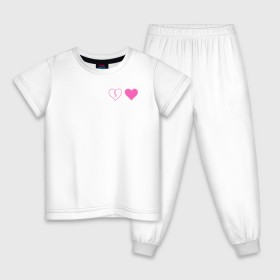 Детская пижама хлопок с принтом Yungblud heart в Новосибирске, 100% хлопок |  брюки и футболка прямого кроя, без карманов, на брюках мягкая резинка на поясе и по низу штанин
 | Тематика изображения на принте: 