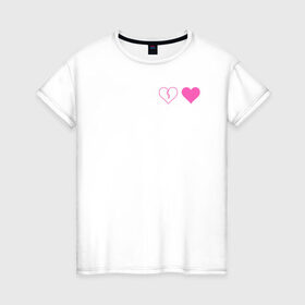 Женская футболка хлопок с принтом Yungblud heart в Новосибирске, 100% хлопок | прямой крой, круглый вырез горловины, длина до линии бедер, слегка спущенное плечо | 