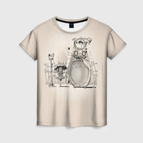 Женская футболка 3D с принтом My Neighbor Totoro забор в Новосибирске, 100% полиэфир ( синтетическое хлопкоподобное полотно) | прямой крой, круглый вырез горловины, длина до линии бедер | anime | hayao miyazaki | japanese | meme | miyazaki | piano | studio ghibli | tokyo | totoro | гибли | котобус | мой | мэй | сацуки | сосед | сусуватари | тонари | тоторо | хаяо миядзаки