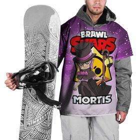 Накидка на куртку 3D с принтом BRAWL STARS MORTIS в Новосибирске, 100% полиэстер |  | brawl stars | brawl stars mortis | brawler | mortis | бравл старз | бравлер | мортис