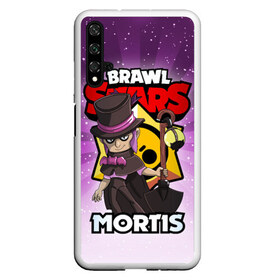 Чехол для Honor 20 с принтом BRAWL STARS MORTIS в Новосибирске, Силикон | Область печати: задняя сторона чехла, без боковых панелей | brawl stars | brawl stars mortis | brawler | mortis | бравл старз | бравлер | мортис